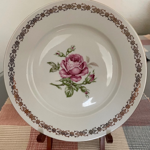 4  Vintage Dessert Plates 7.8”, Made In Former Czechoslovakia - Picture 1 of 5